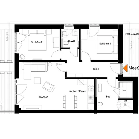 Seestrasse 8 18- Meerzeit Lejlighed